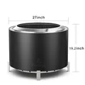 27 Inch Stainless Steel Smokeless Fire Pit: view 6