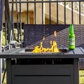 28 Inch Propane Fire Pit Table, 50,000 BTU (Black): view 4