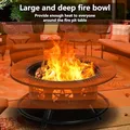 36 Inch Wood-Burning Fire Pit, 2 Grills, Star Cut-Out: view 5