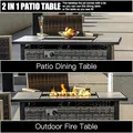 47 Inch Propane Fire Pit Table, Ceramic Tabletop: view 4